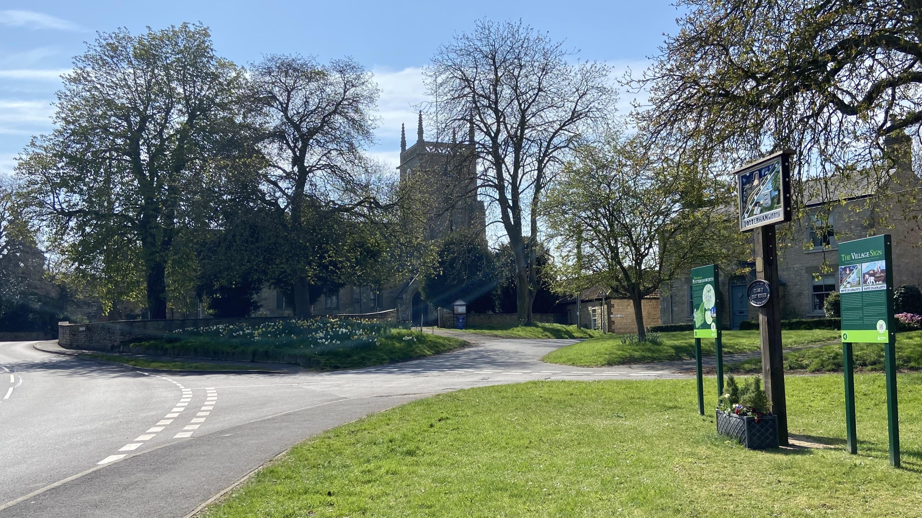 Church and Potterhanworth Sign